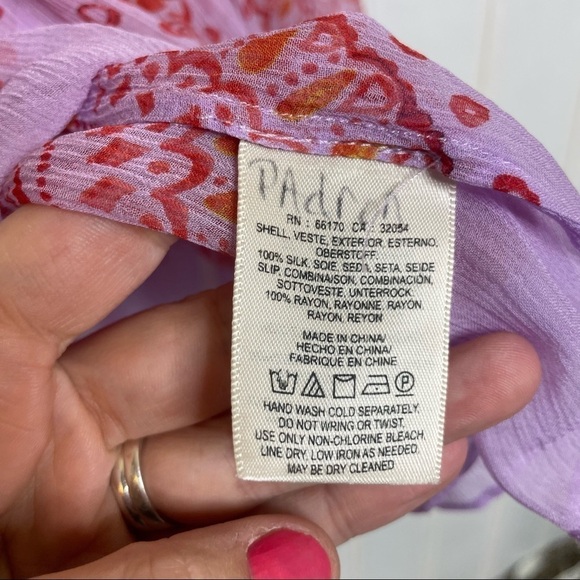 Anthropologie Wisteria Silk Dress 171 - Picture 8 of 12